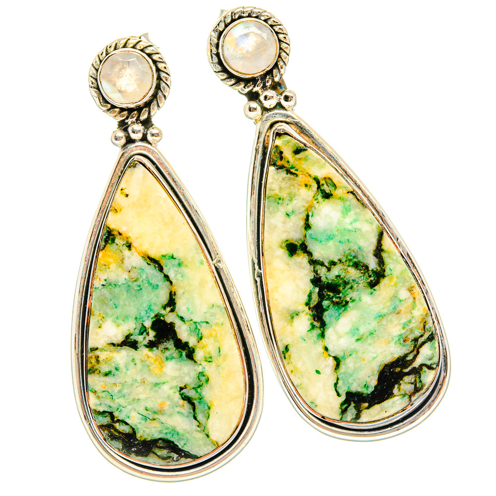 Green Jasper Earrings handcrafted by Anasilvercos - EARR428993 - Photo 2
