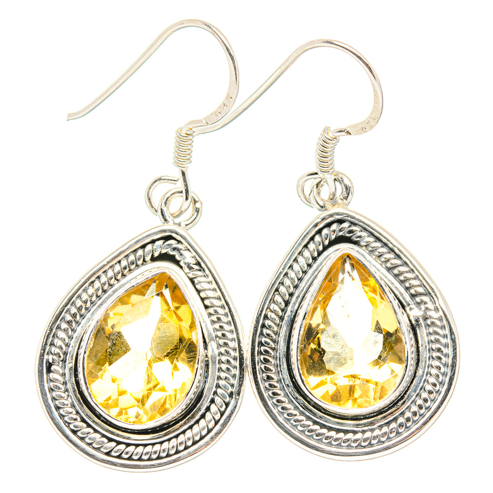Citrine Earrings handcrafted by Anasilvercos - EARR428995 - Photo 2
