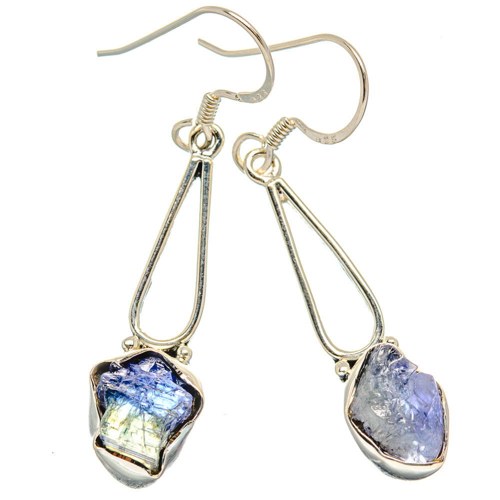 Tanzanite Earrings handcrafted by Anasilvercos - EARR429001 - Photo 2