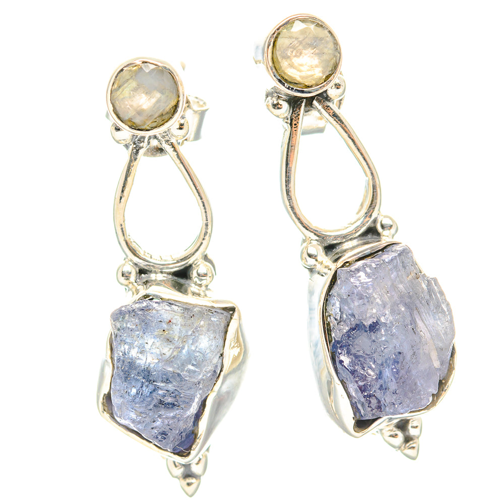 Tanzanite Earrings handcrafted by Anasilvercos - EARR429016 - Photo 2