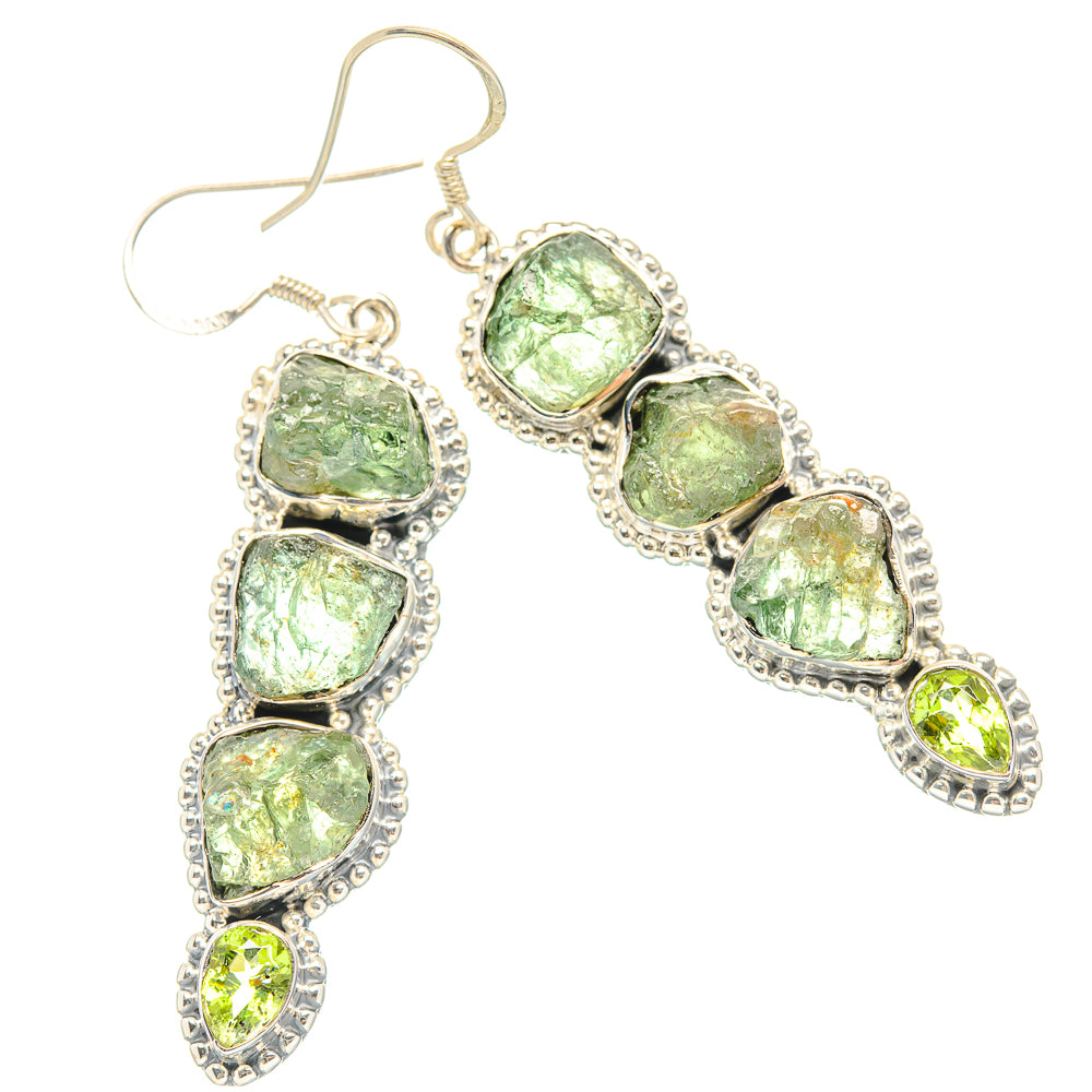 Peridot Earrings handcrafted by Anasilvercos - EARR429039 - Photo 2