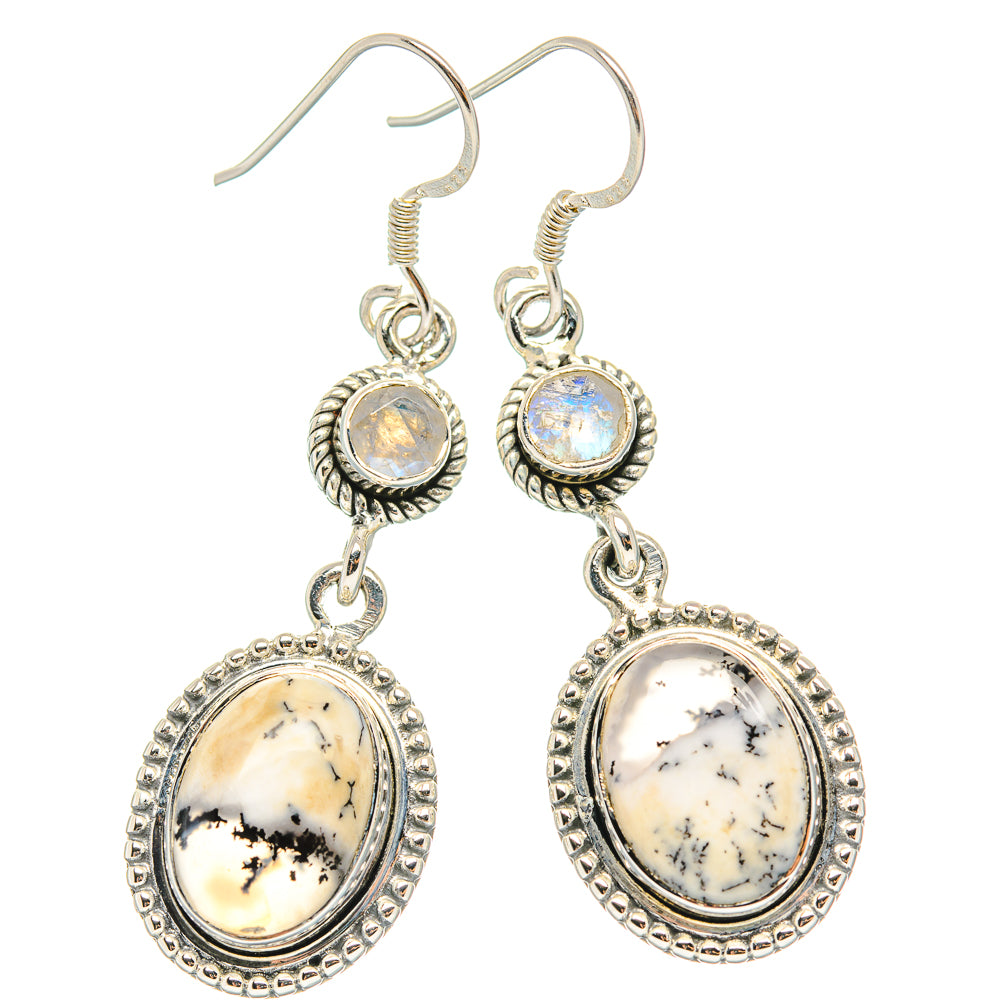 Dendritic Opal Earrings handcrafted by Anasilvercos - EARR429044 - Photo 2