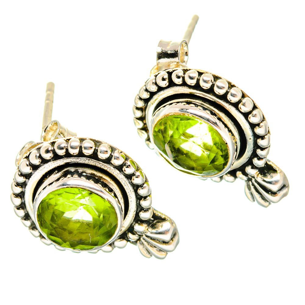 Peridot Earrings handcrafted by Anasilvercos - EARR429050 - Photo 2
