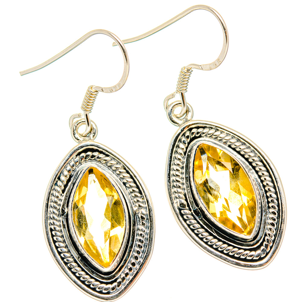 Citrine Earrings handcrafted by Anasilvercos - EARR429068 - Photo 2