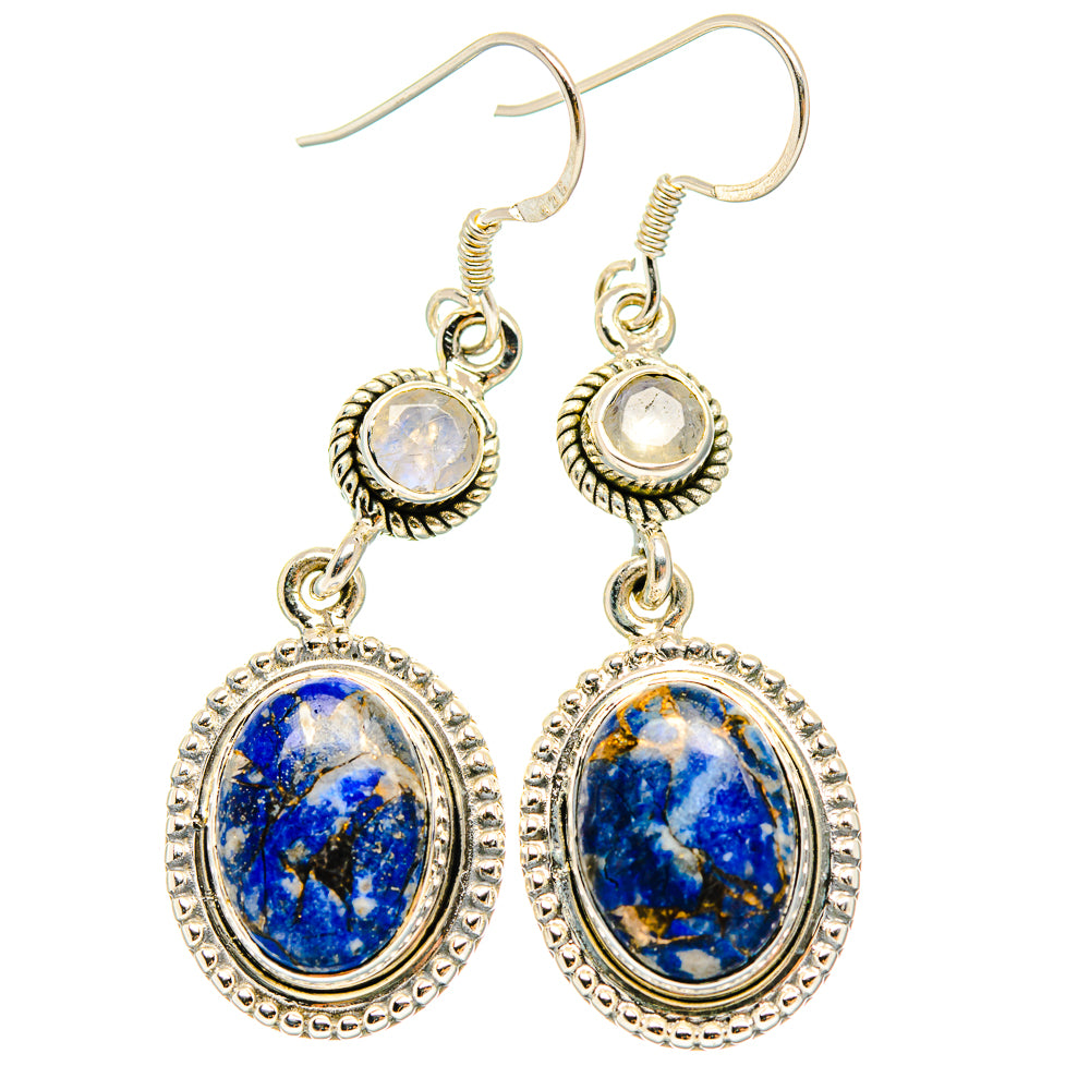 Lapis Lazuli Earrings handcrafted by Anasilvercos - EARR429079 - Photo 2