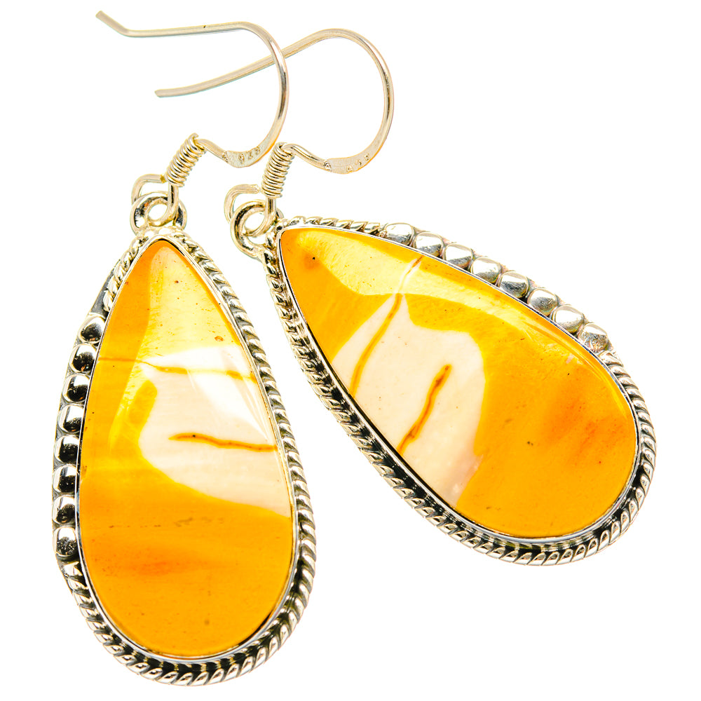 Mookaite Earrings handcrafted by Anasilvercos - EARR429080 - Photo 2