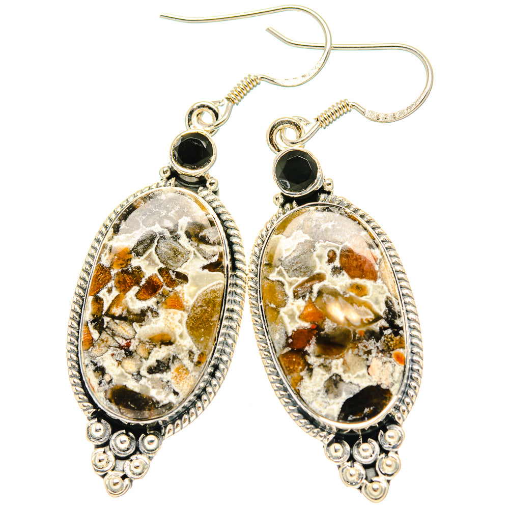 Ocean Jasper Earrings handcrafted by Anasilvercos - EARR429085 - Photo 2