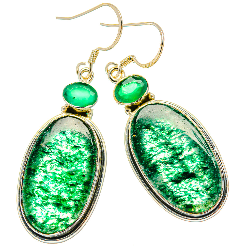 Green Aventurine Earrings handcrafted by Anasilvercos - EARR429088 - Photo 2