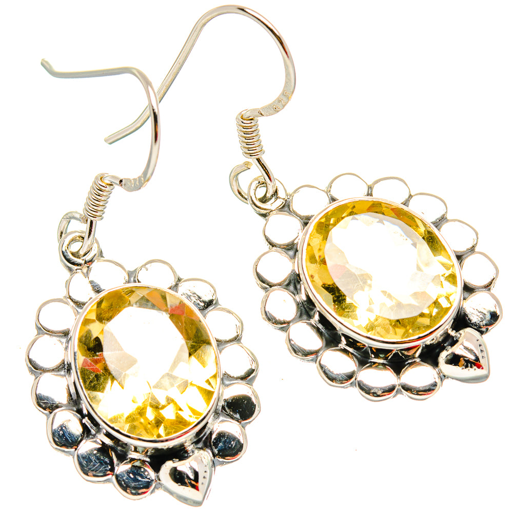 Citrine Earrings handcrafted by Anasilvercos - EARR429095 - Photo 2