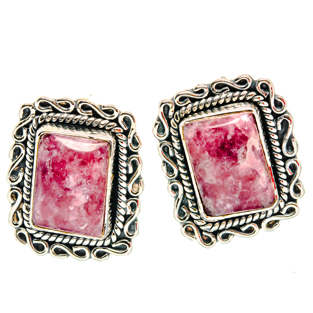 Lepidolite Earrings handcrafted by Anasilvercos - EARR429096 - Photo 2