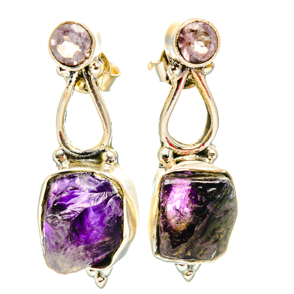 Amethyst Earrings handcrafted by Anasilvercos - EARR429097 - Photo 2