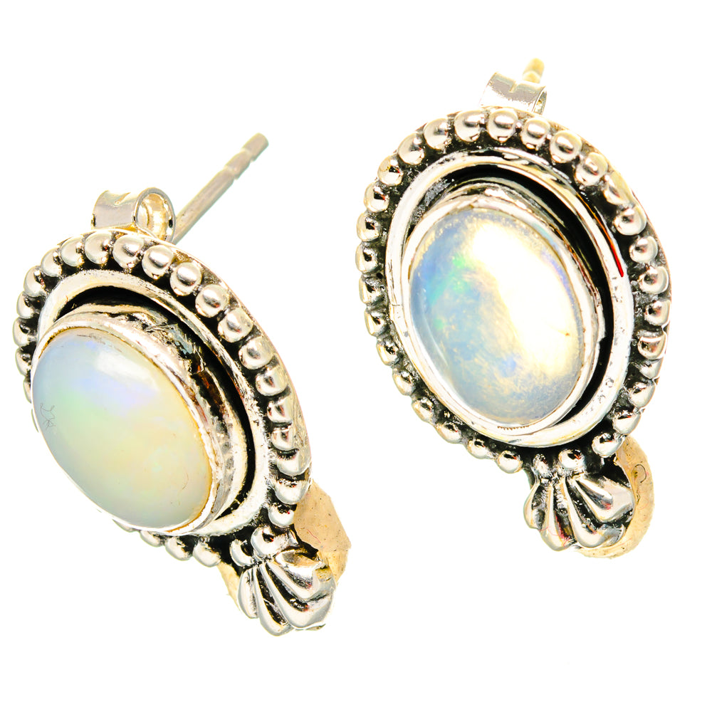 Ethiopian Opal Earrings handcrafted by Anasilvercos - EARR429098 - Photo 2