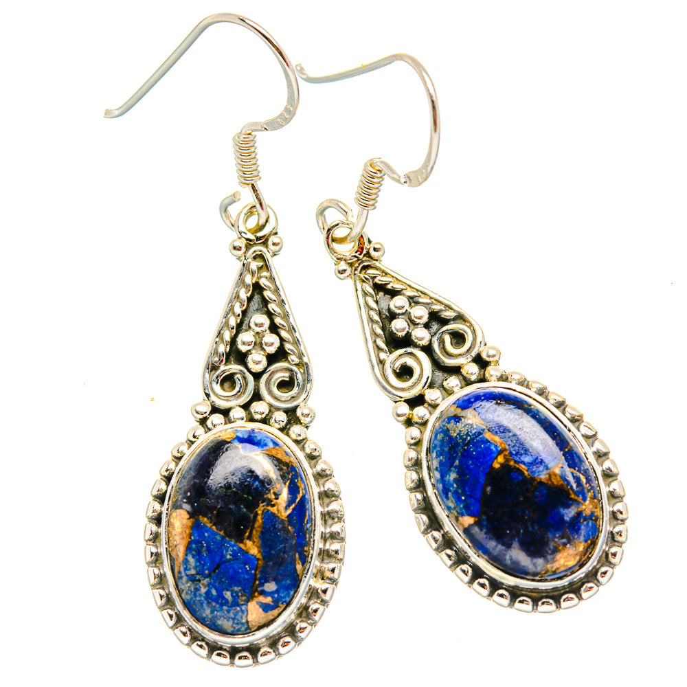 Lapis Lazuli Earrings handcrafted by Anasilvercos - EARR429105 - Photo 2
