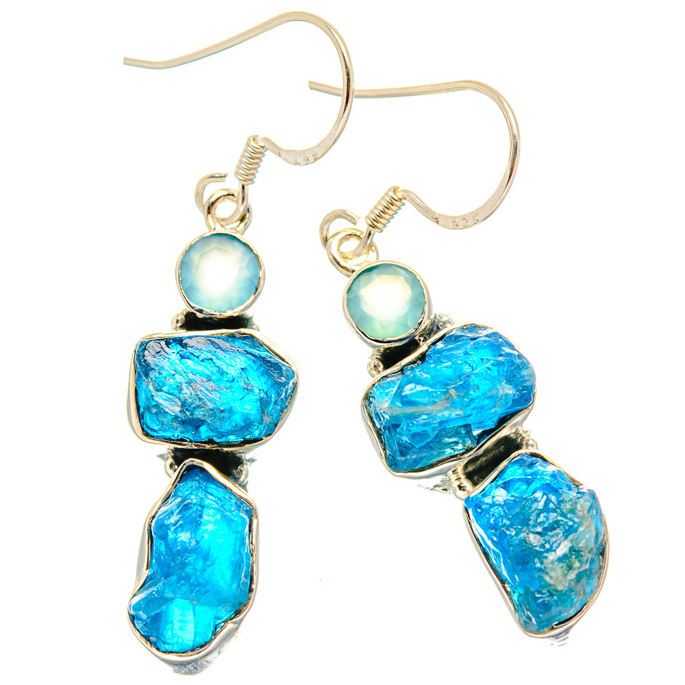 Apatite Earrings handcrafted by Anasilvercos - EARR429113 - Photo 2
