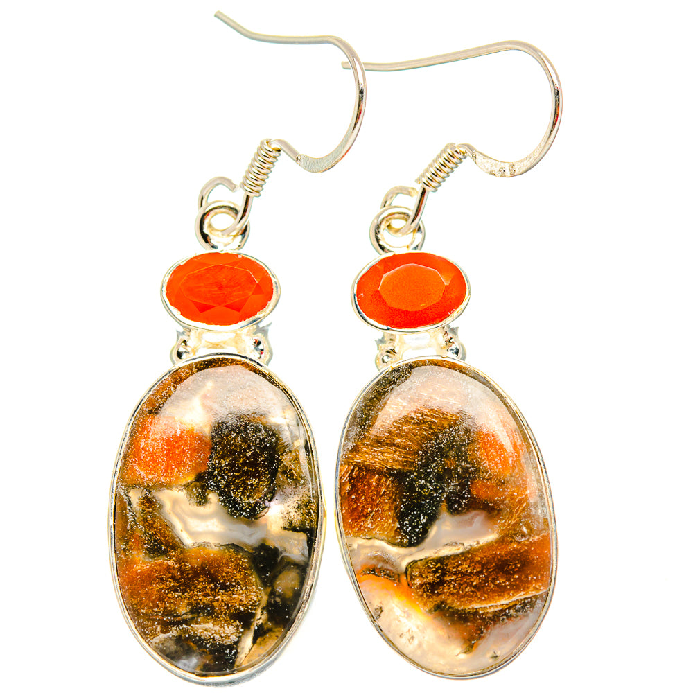Ocean Jasper Earrings handcrafted by Anasilvercos - EARR429118 - Photo 2