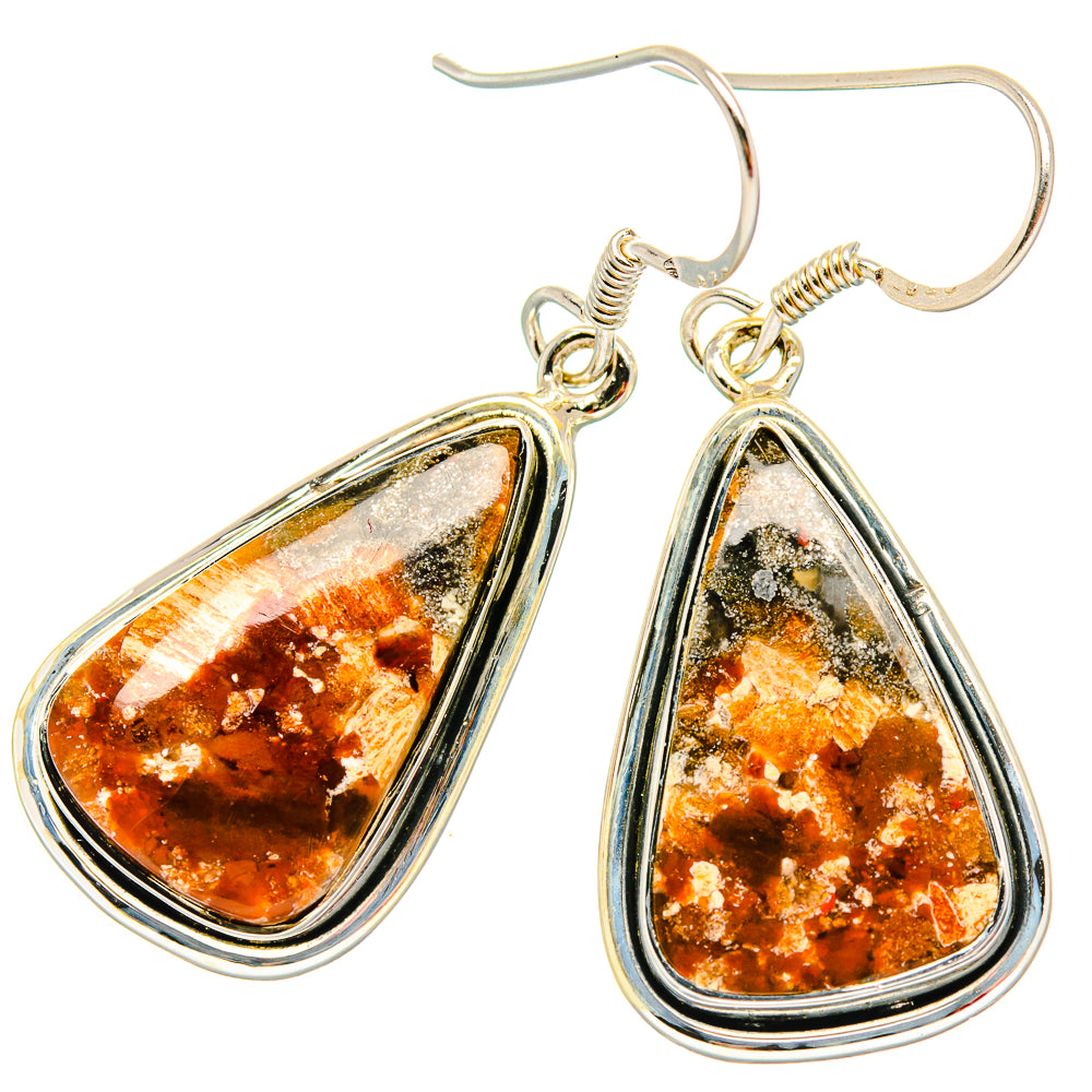 Ocean Jasper Earrings handcrafted by Anasilvercos - EARR429119 - Photo 2