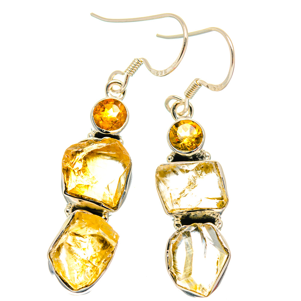 Citrine Earrings handcrafted by Anasilvercos - EARR429121 - Photo 2