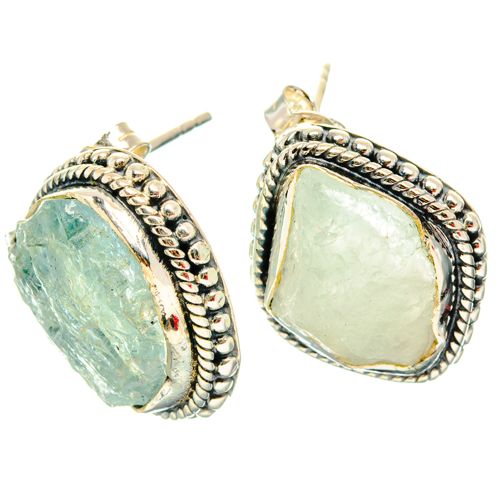 Aquamarine Earrings handcrafted by Anasilvercos - EARR429123 - Photo 2