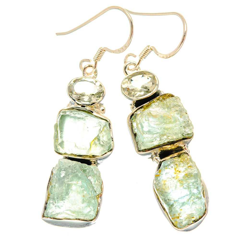 Aquamarine Earrings handcrafted by Anasilvercos - EARR429129 - Photo 2