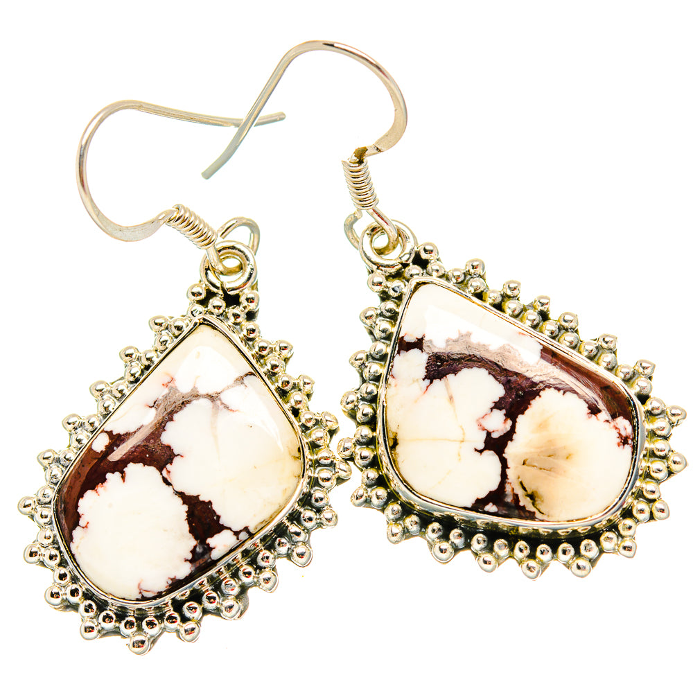 Wild Horse Jasper Earrings handcrafted by Anasilvercos - EARR429131 - Photo 2