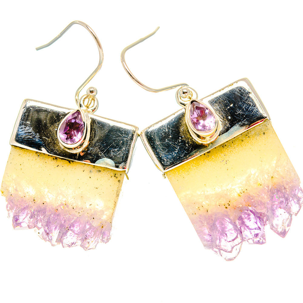 Amethyst Stalactite Earrings handcrafted by Anasilvercos - EARR429132 - Photo 2