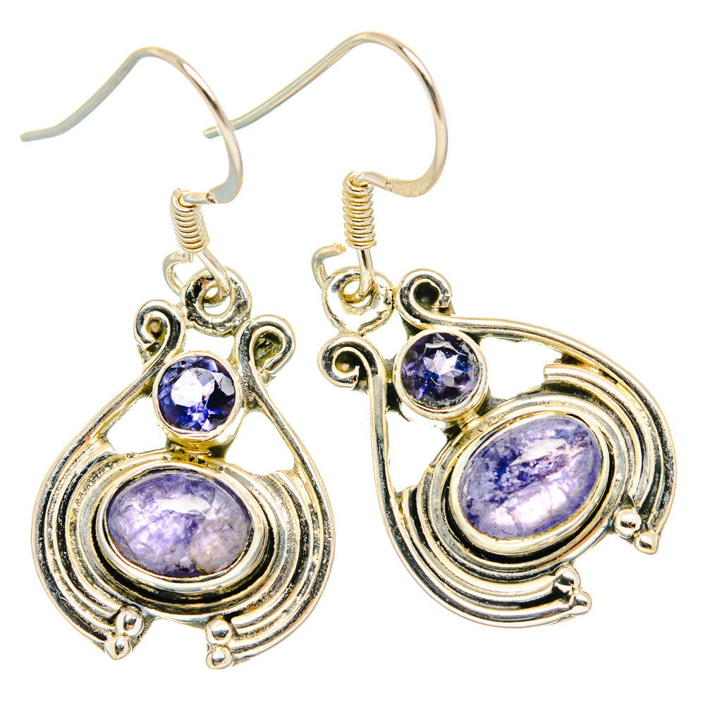 Tanzanite Earrings handcrafted by Anasilvercos - EARR429147 - Photo 2