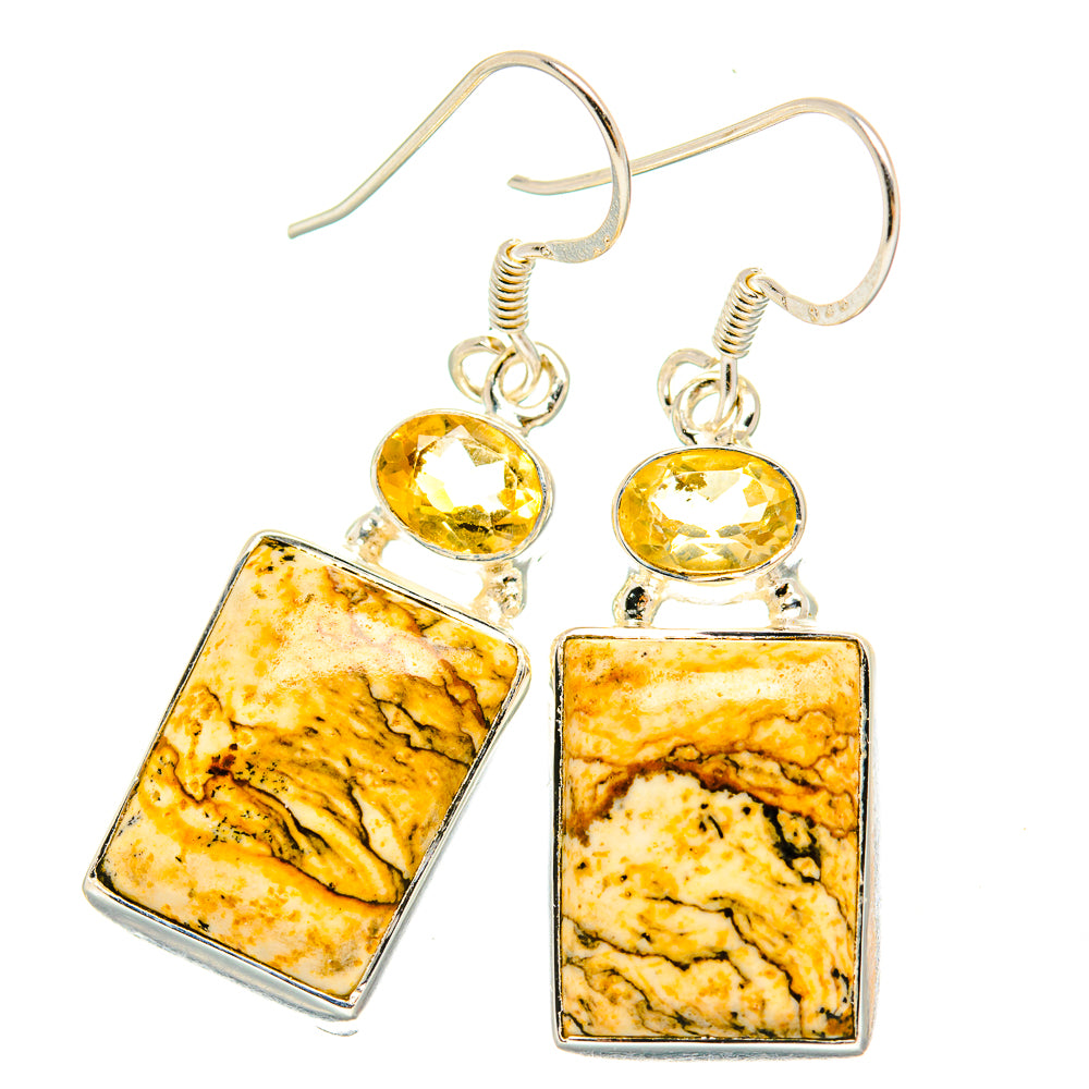 Picture Jasper Earrings handcrafted by Anasilvercos - EARR429149 - Photo 2