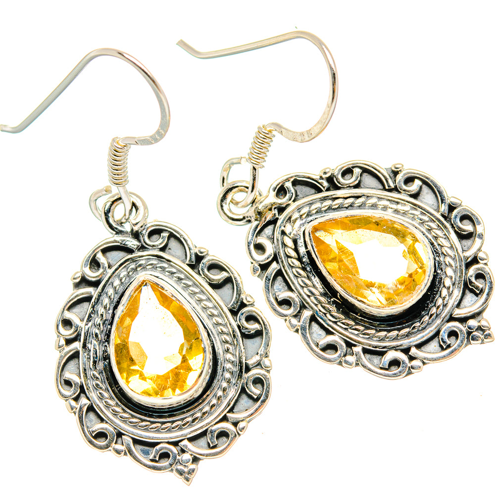 Citrine Earrings handcrafted by Anasilvercos - EARR429150 - Photo 2