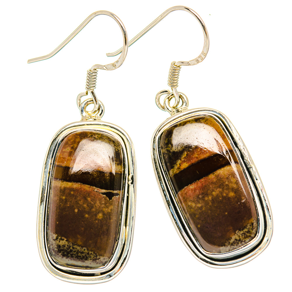Ocean Jasper Earrings handcrafted by Anasilvercos - EARR429152 - Photo 2