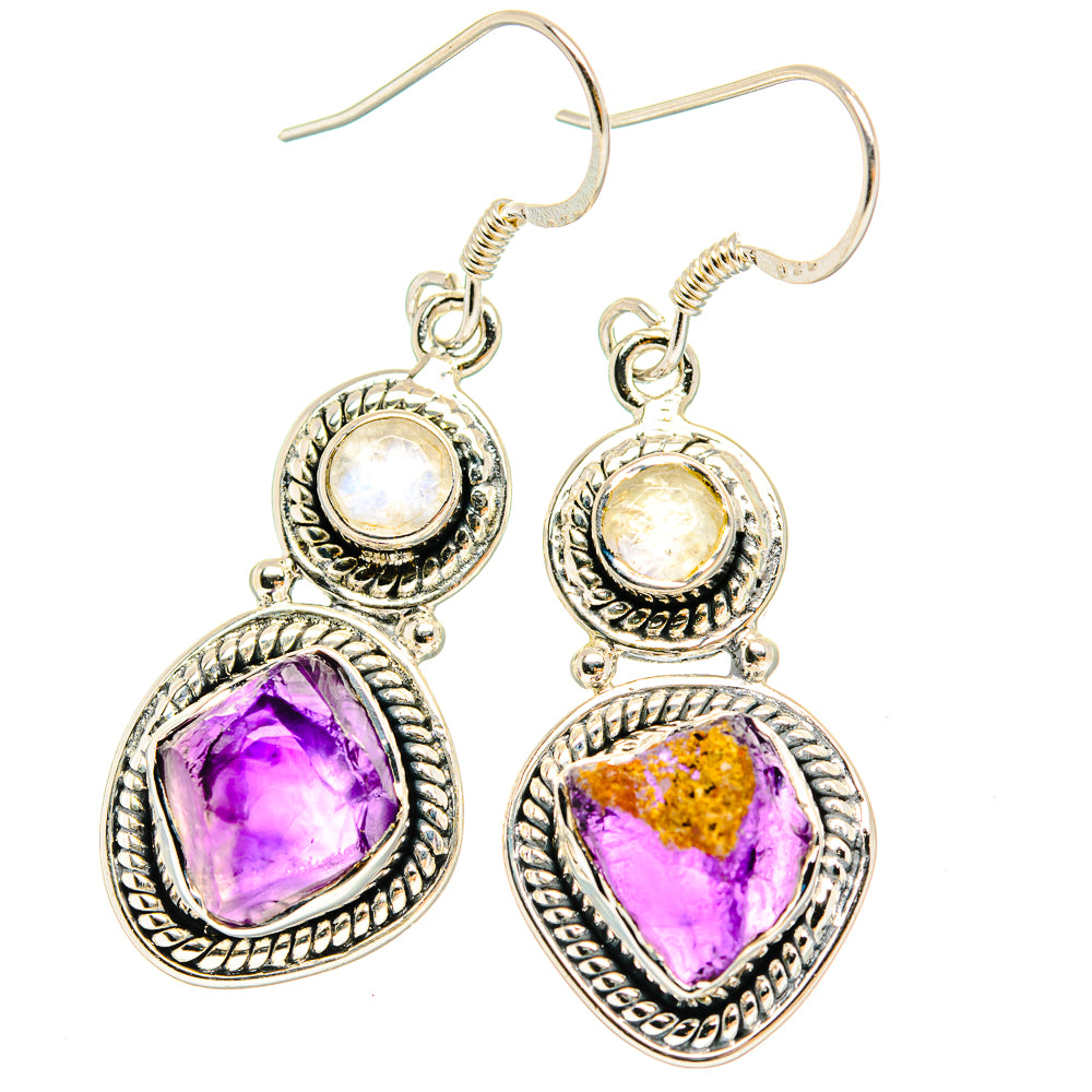 Amethyst Earrings handcrafted by Anasilvercos - EARR429155 - Photo 2