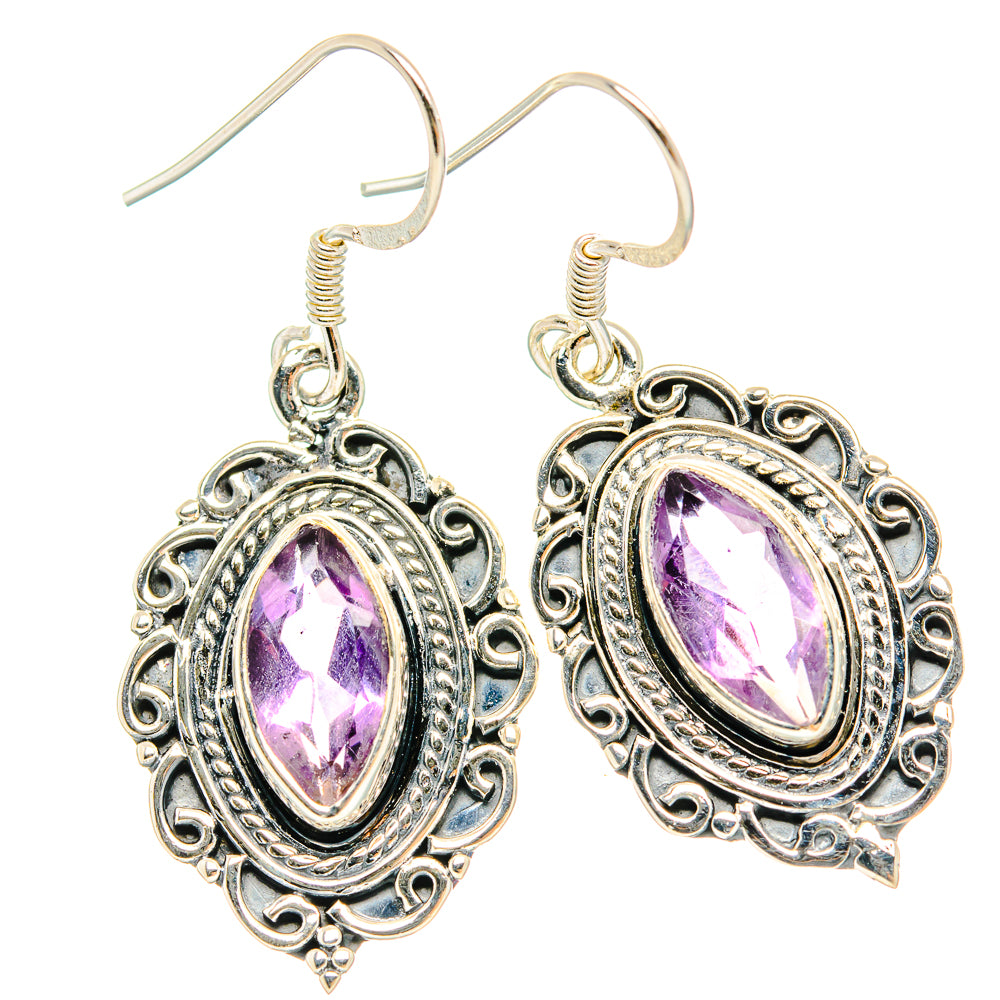 Amethyst Earrings handcrafted by Anasilvercos - EARR429170 - Photo 2