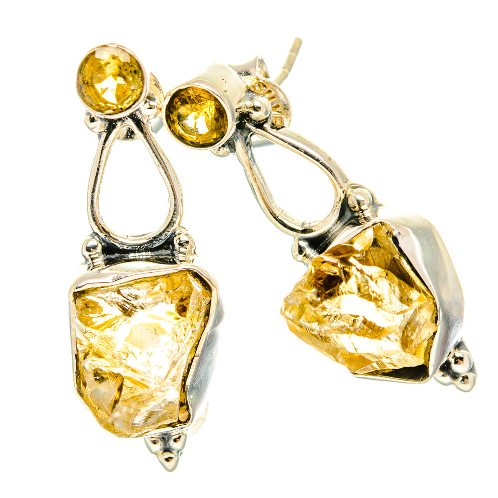 Citrine Earrings handcrafted by Anasilvercos - EARR429175 - Photo 2
