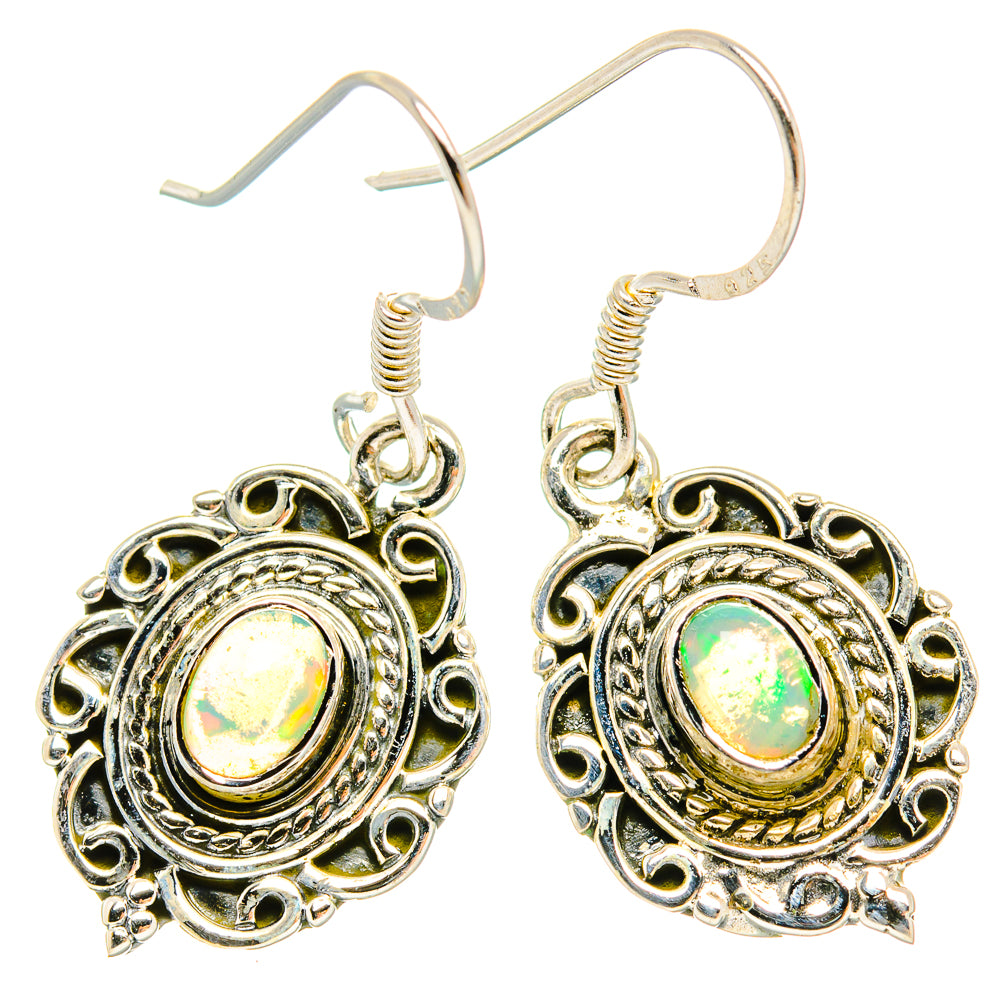 Ethiopian Opal Earrings handcrafted by Anasilvercos - EARR429179 - Photo 2