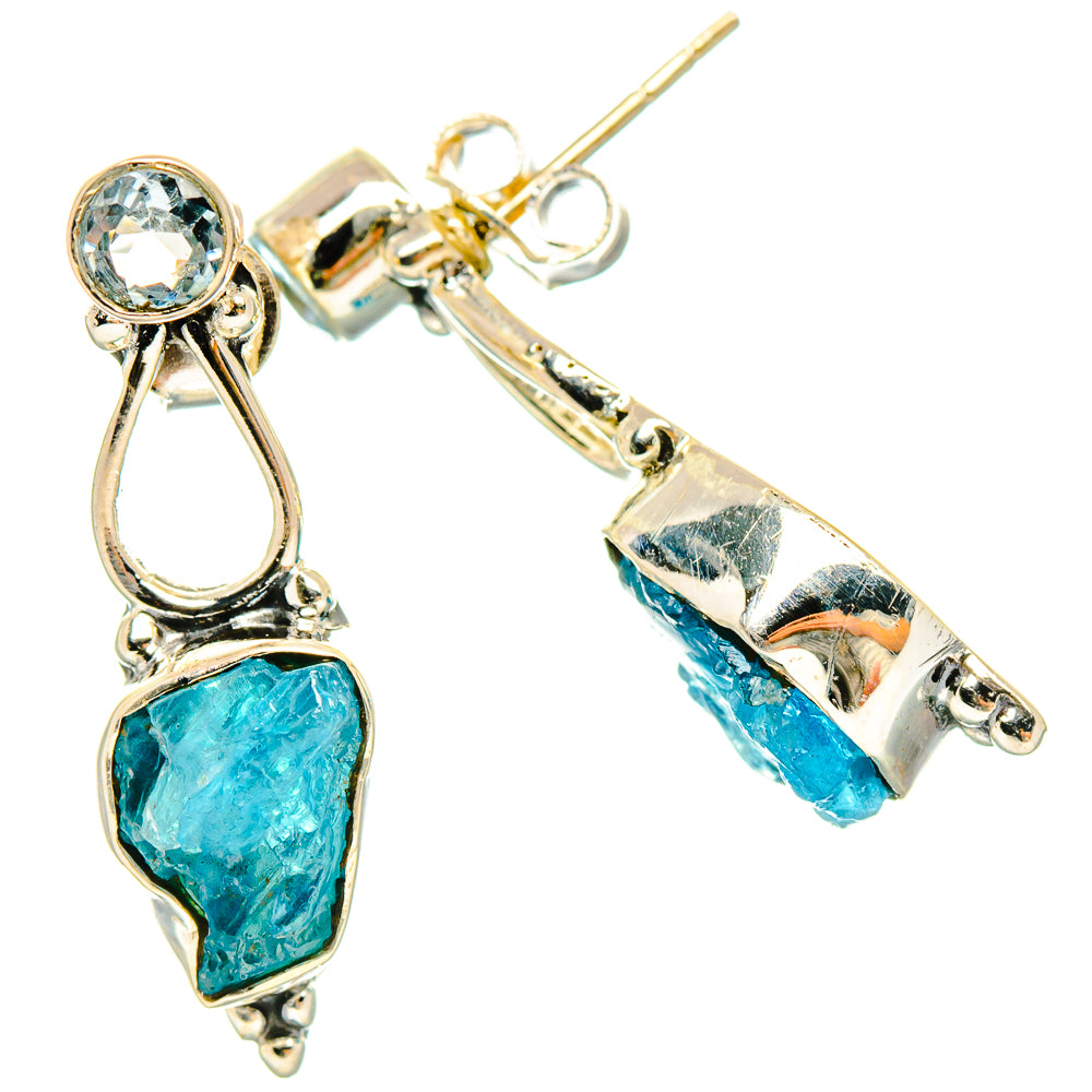 Apatite Earrings handcrafted by Anasilvercos - EARR429186 - Photo 2