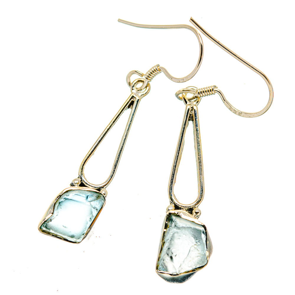 Aquamarine Earrings handcrafted by Anasilvercos - EARR429215 - Photo 2