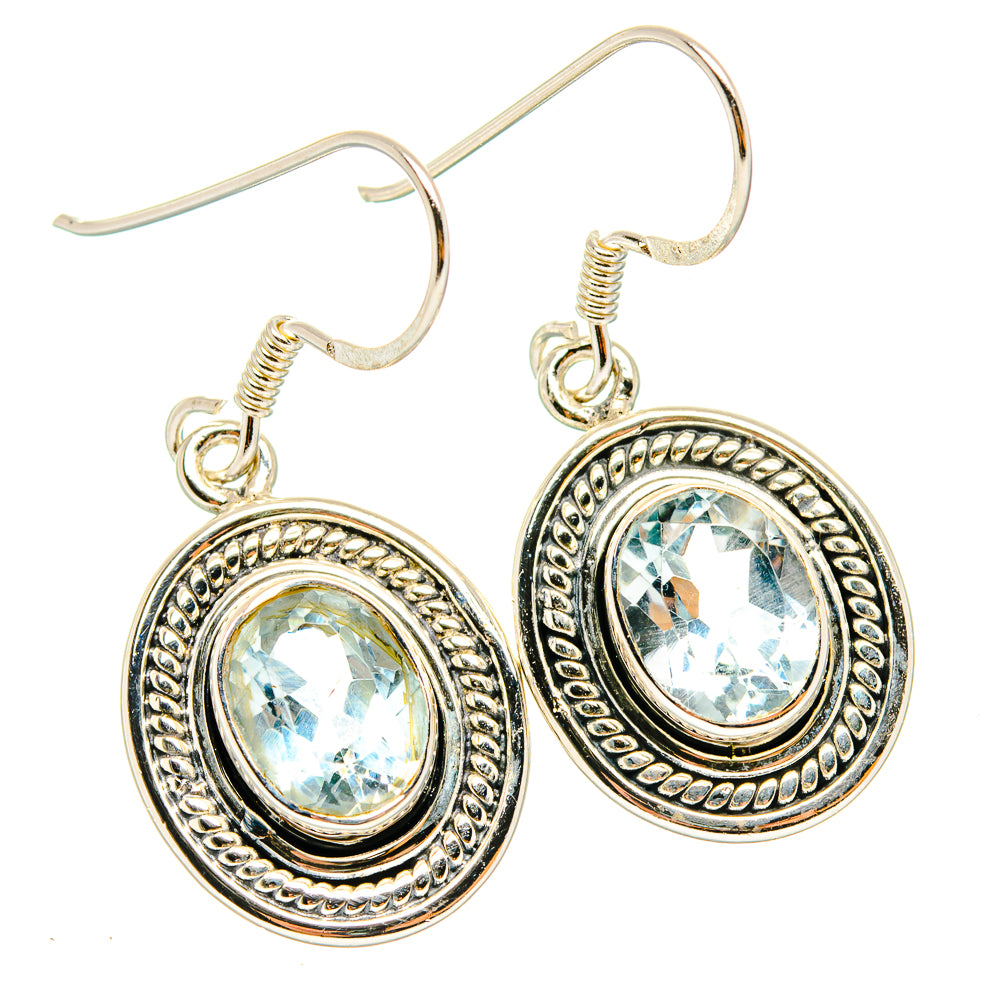 Blue Topaz Earrings handcrafted by Anasilvercos - EARR429224 - Photo 2