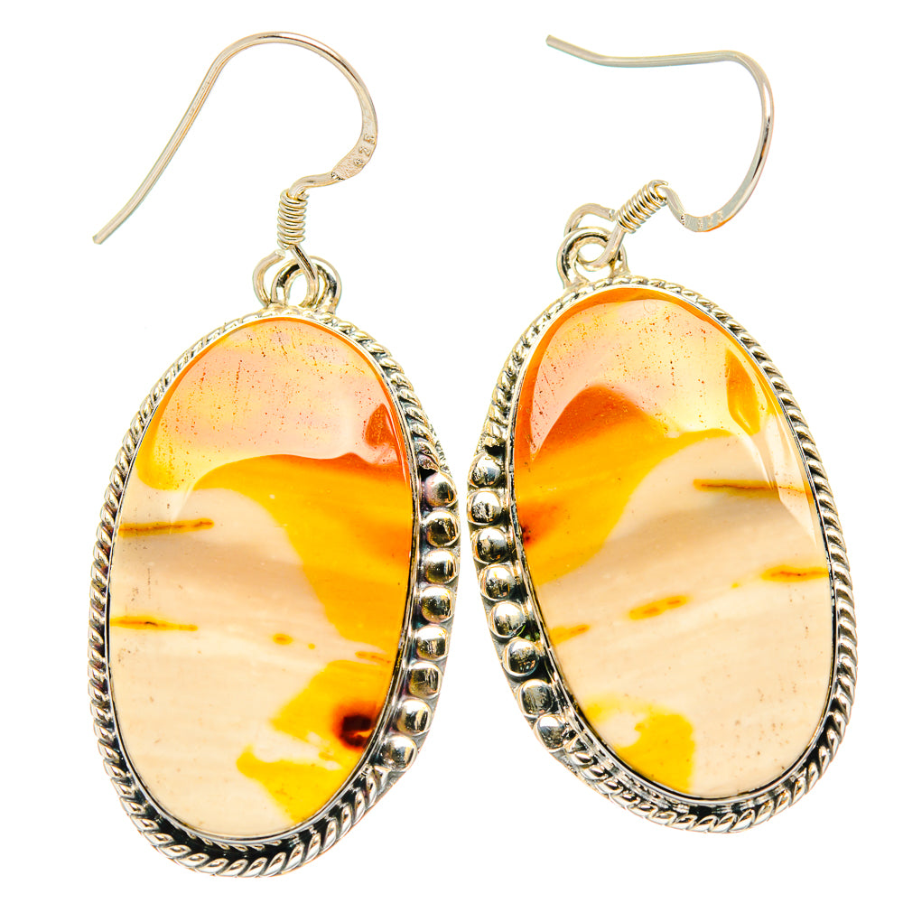 Mookaite Earrings handcrafted by Anasilvercos - EARR429225 - Photo 2