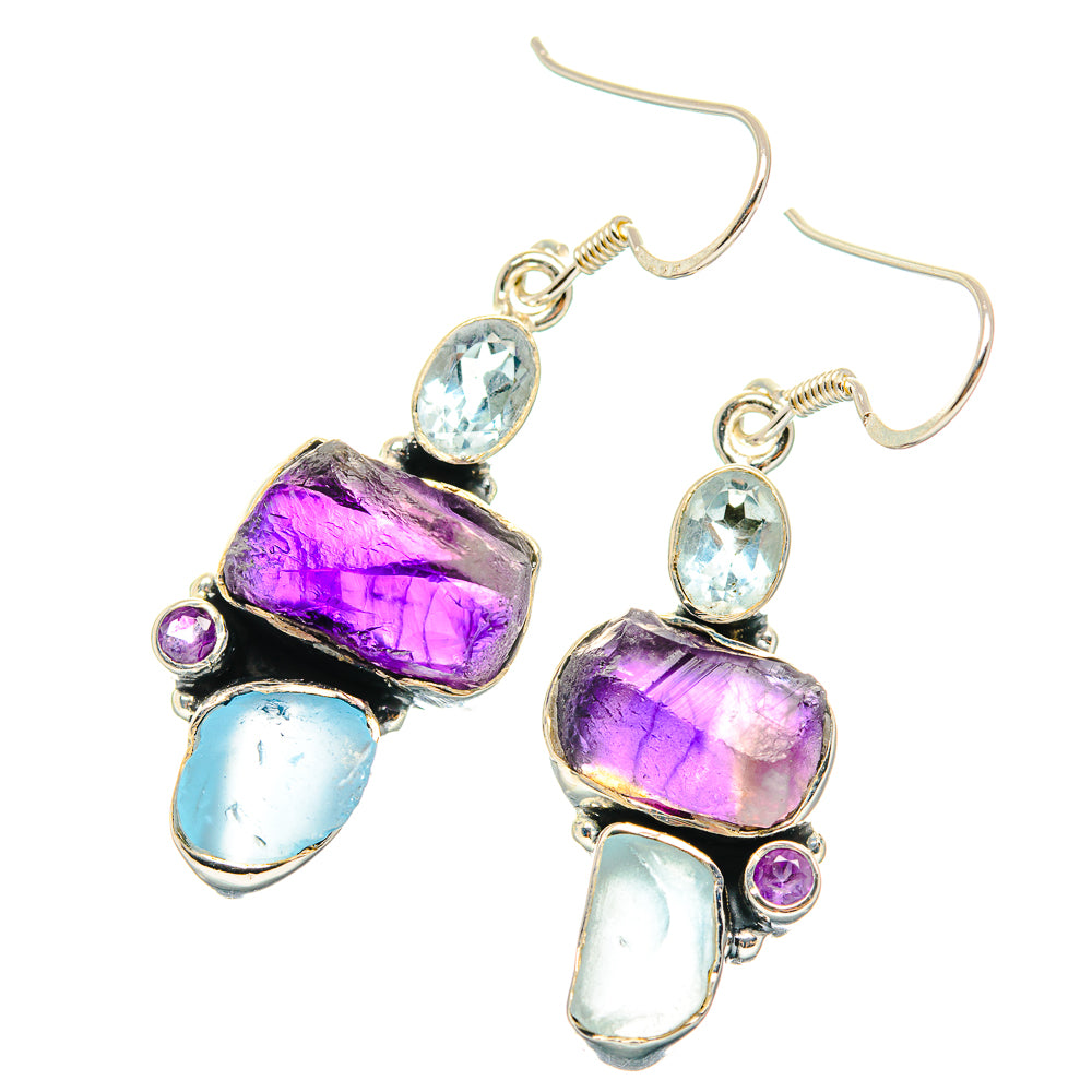 Amethyst Earrings handcrafted by Anasilvercos - EARR429242 - Photo 2