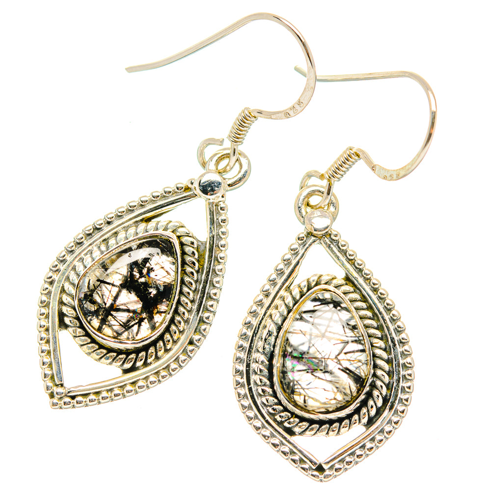 Tourmalinated Quartz Earrings handcrafted by Anasilvercos - EARR429244 - Photo 2