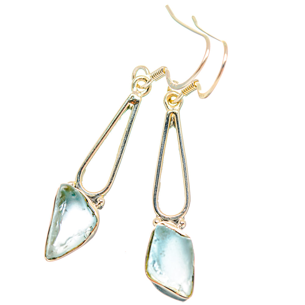 Aquamarine Earrings handcrafted by Anasilvercos - EARR429246 - Photo 2