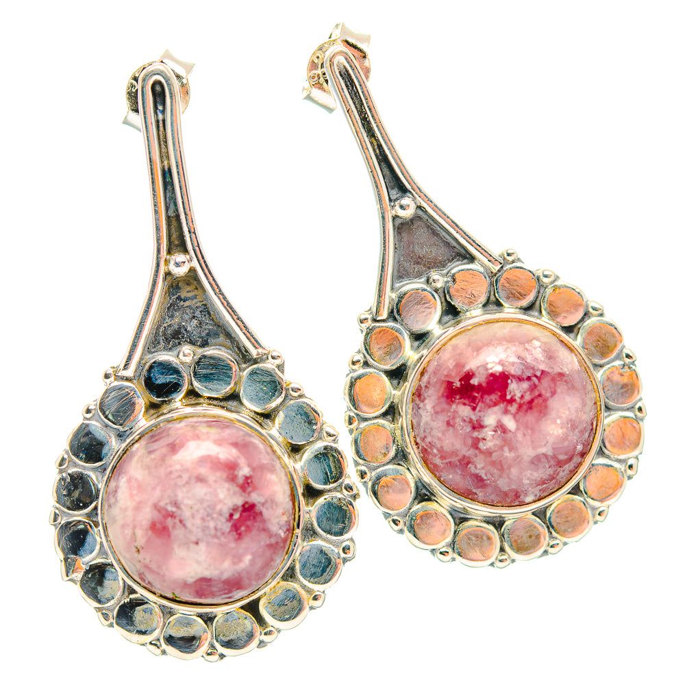 Lepidolite Earrings handcrafted by Anasilvercos - EARR429247 - Photo 2