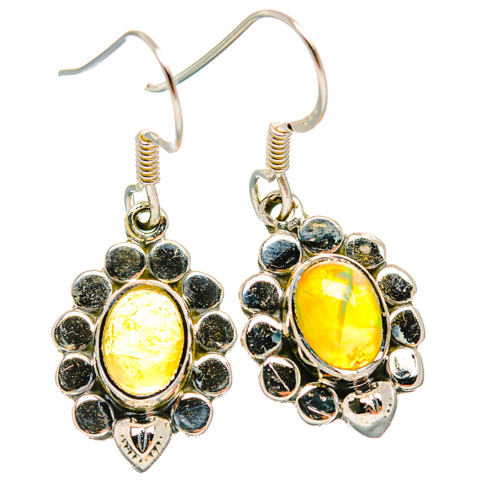 Ethiopian Opal Earrings handcrafted by Anasilvercos - EARR429250 - Photo 2