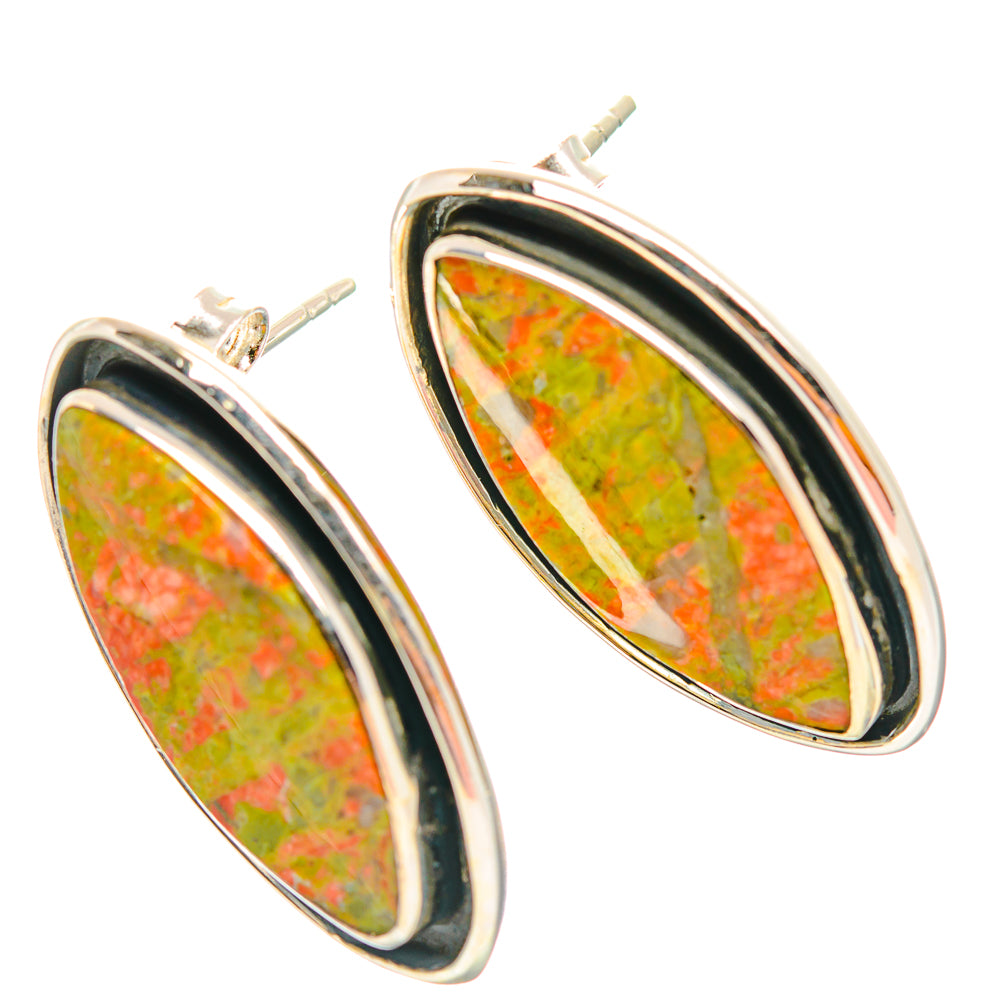 Unakite Earrings handcrafted by Anasilvercos - EARR429253 - Photo 2