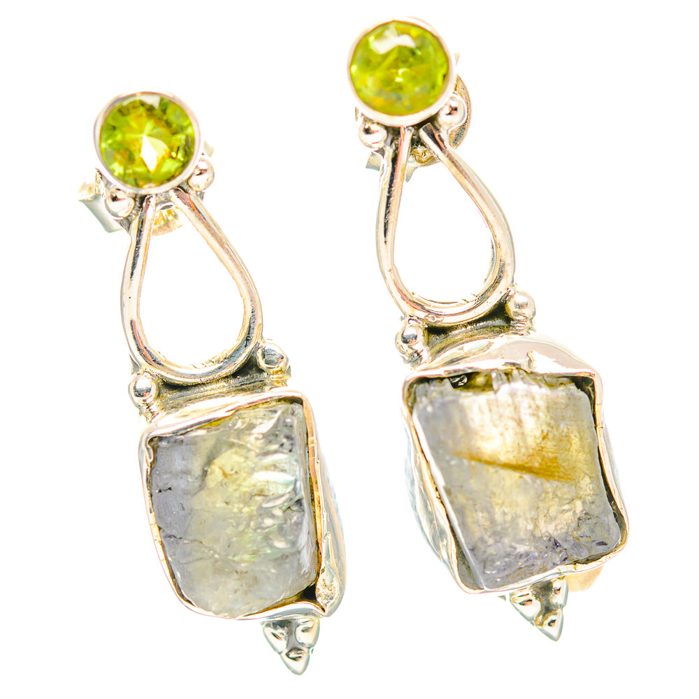 Rainbow Moonstone Earrings handcrafted by Anasilvercos - EARR429257 - Photo 2