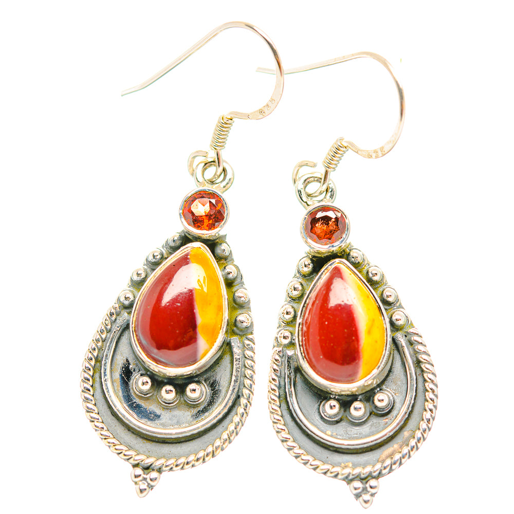 Mookaite Earrings handcrafted by Anasilvercos - EARR429271 - Photo 2