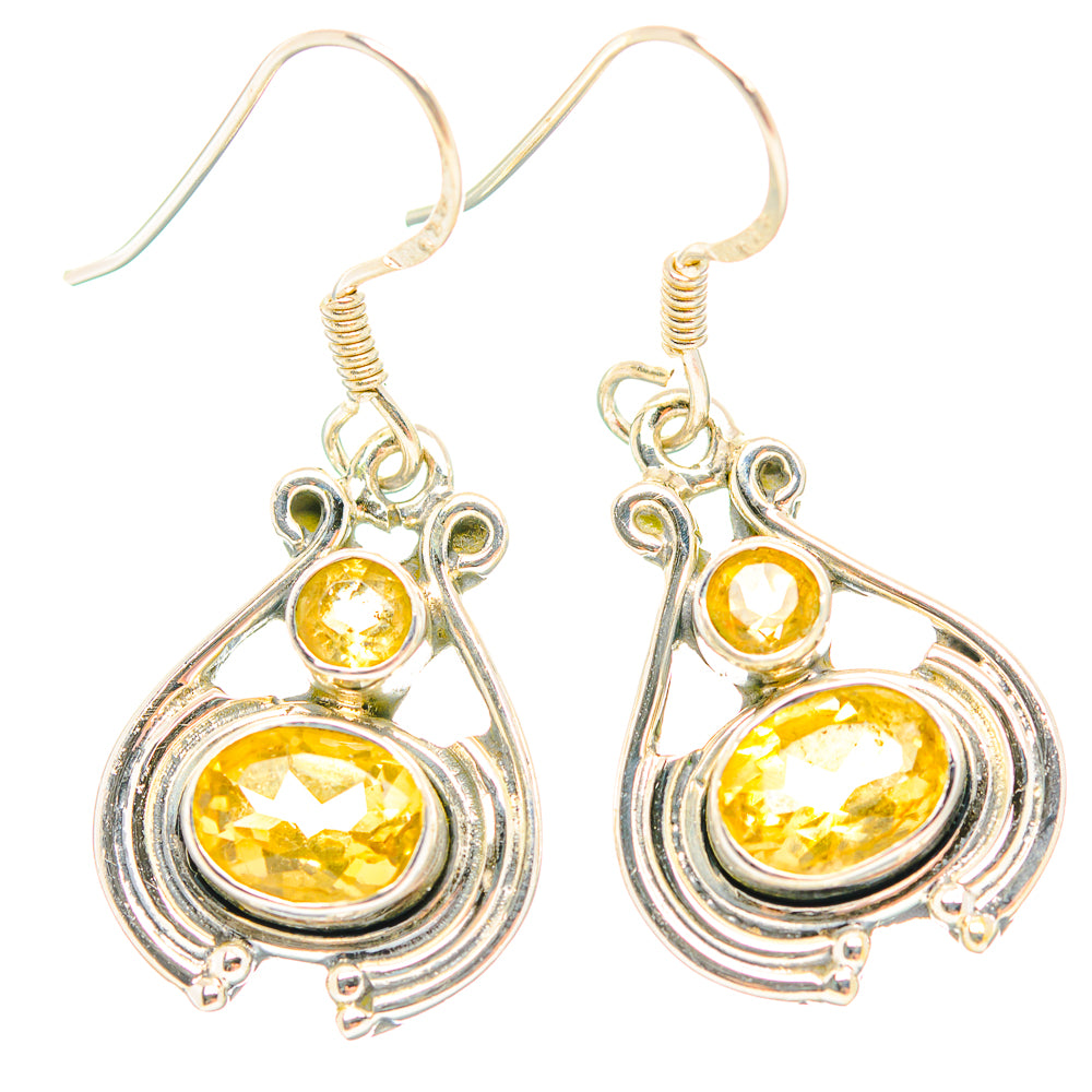 Citrine Earrings handcrafted by Anasilvercos - EARR429278 - Photo 2