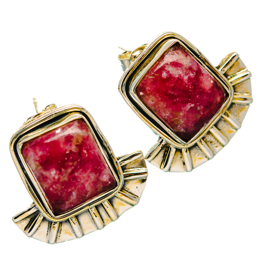 Lepidolite Earrings handcrafted by Anasilvercos - EARR429299 - Photo 2