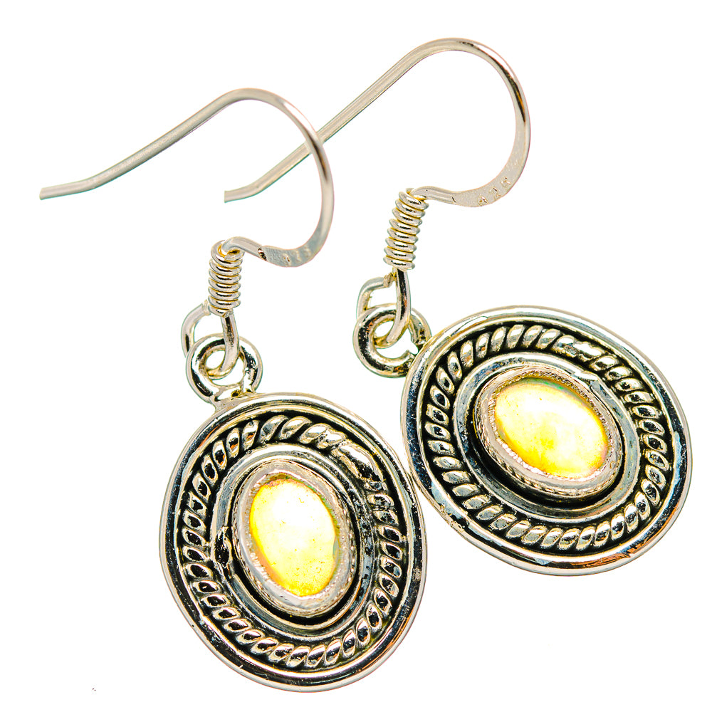 Ethiopian Opal Earrings handcrafted by Anasilvercos - EARR429307 - Photo 2