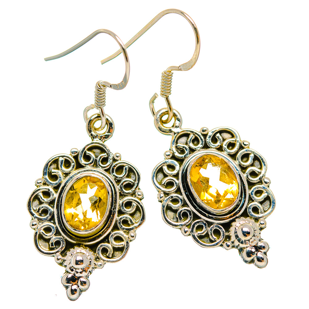 Citrine Earrings handcrafted by Anasilvercos - EARR429309 - Photo 2