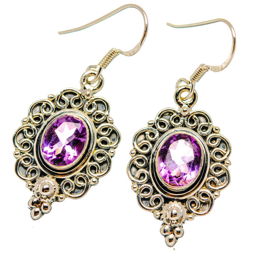 Amethyst Earrings handcrafted by Anasilvercos - EARR429314 - Photo 2